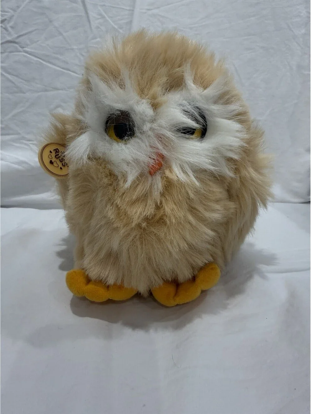 Vintage 1977 Russ Berrie Oogli Owl Plush Stuffed Animal Item 487 Made in Korea